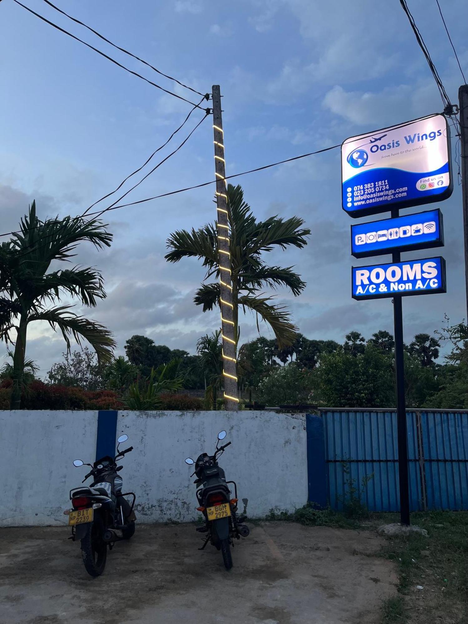 Oasis Wings Hotel Mannar Exterior photo